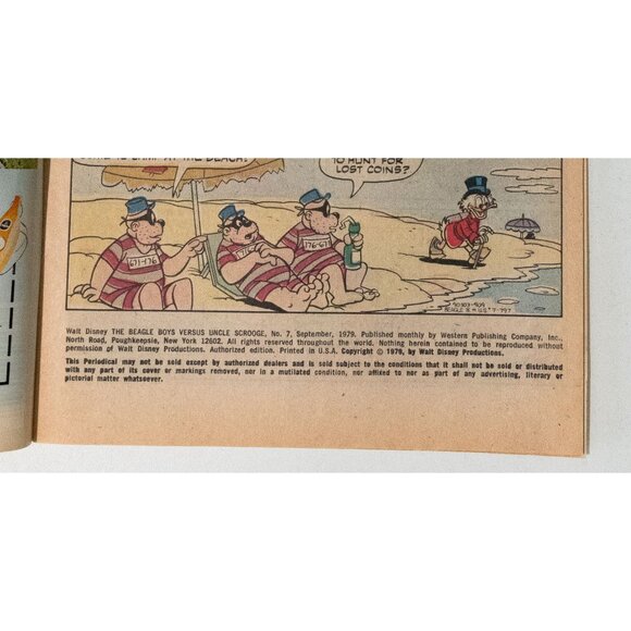 Walt Disney The Beagle Boys Vs Uncle $crooge Comic Book Whitman 1979 - Picture 9 of 13